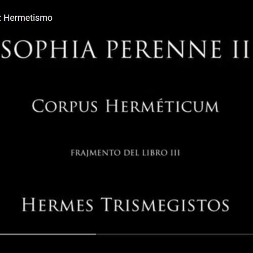 II Sophia Perenne: Hermetismo